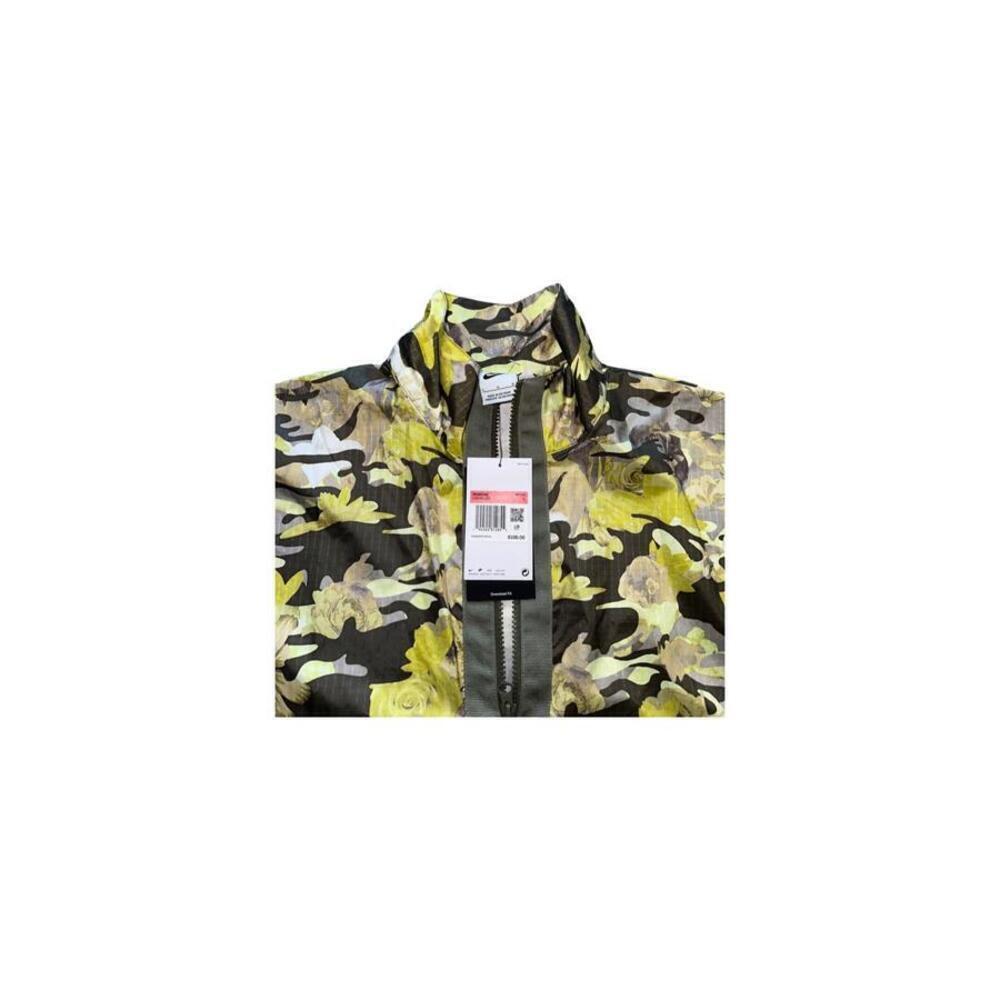 Nike Jacket Womens Large Floral Full Zip Pockets Camo Sportswear Windbreaker - Picture 2 of 4